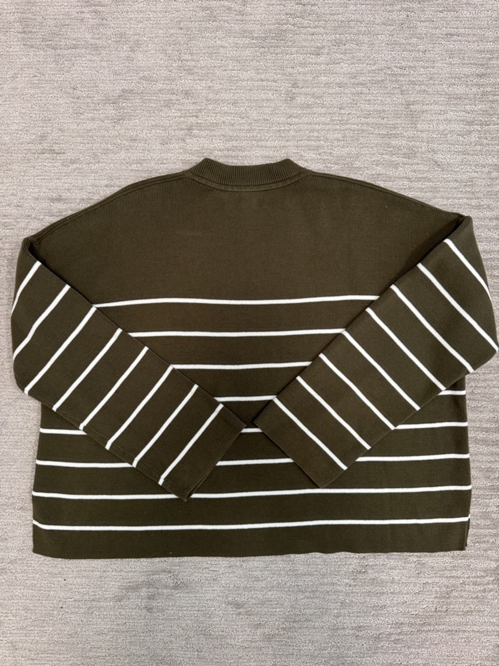 La Ligne Leo Sweater in Olive Stripe Size Medium - Picture 12 of 12